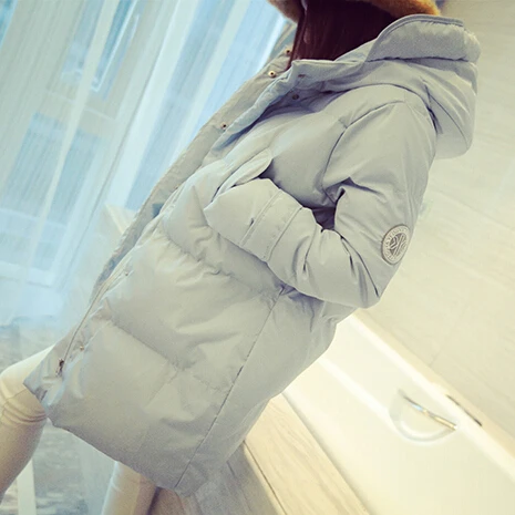 silver Nouveau Long Vestes Gray De Belle D'hiver Coton white Chaud Manteaux Black Rembourré Capuche Taille À Pardessus Style Parkas Marque Femmes S2215 Grande Mode Veste Et tqTUwg8