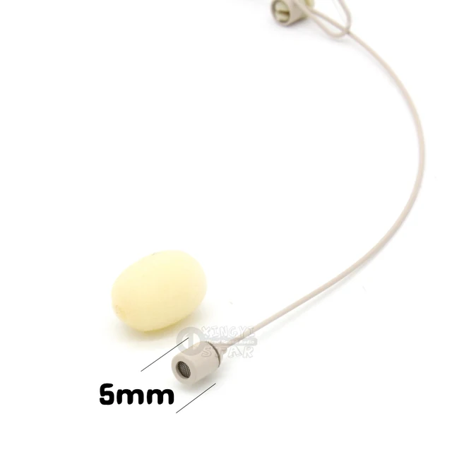 Beige 4 Pins Hirose Plug Headworn Mic Earset Headset Microphone For Audio Technica Wireless Bodypack AEW 4000a T1000a 5000a 5000