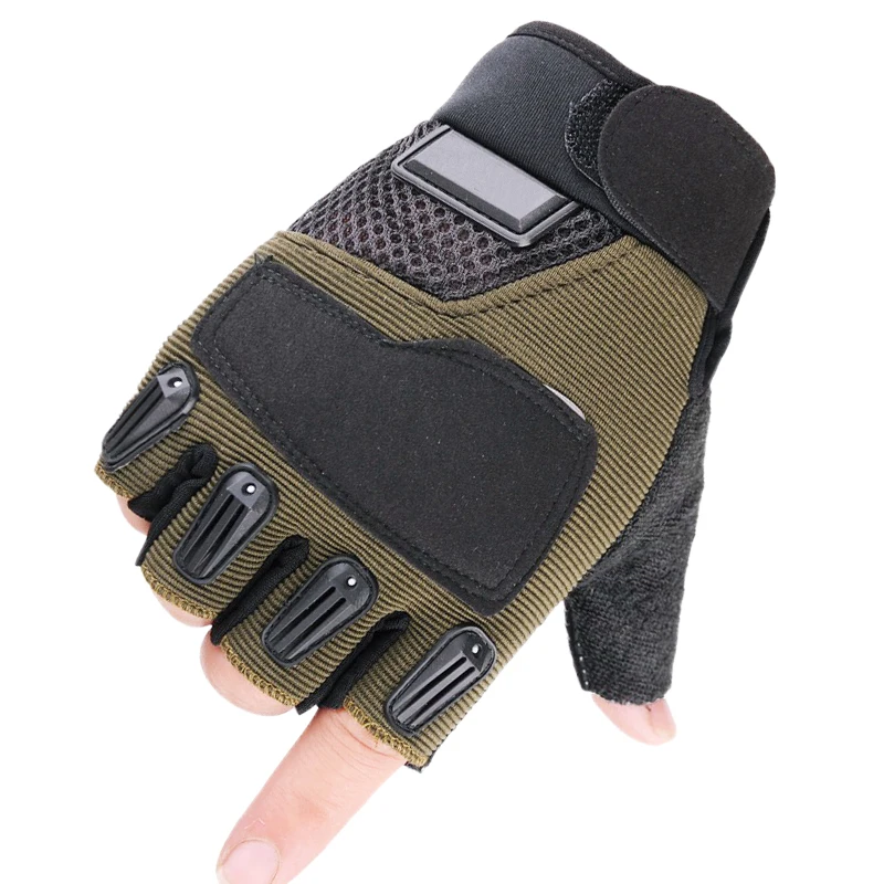 Новые модные тактические перчатки с твердыми костяшками перчатки без пальцев военные армейские Пейнтбольные страйкбол велосипедные армейские полиуретановые перчатки для мужчин