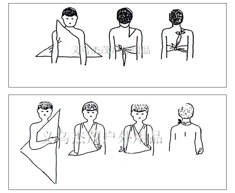 Медицинская перевязка треугольная повязка первой помощи бандаж треугольная повязка Non-плетеная повязка