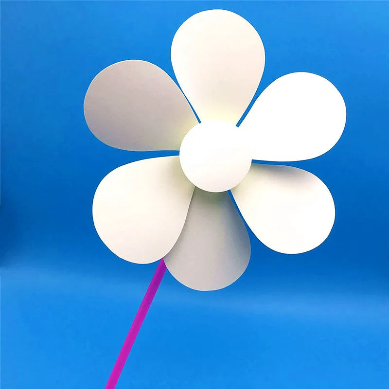 Happyxuan 8 шт./Партия DIY Pinwheels Spinner Набор для девочек игрушка-раскраска креативный рисунок и живопись детская бумага ручной работы развивающие - Цвет: 02 pinwheel-petals