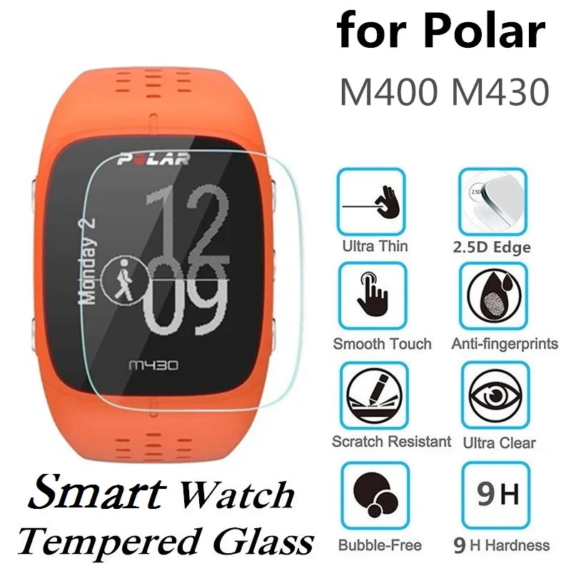 Pellicola Salvaschermo Da 100 Pezzi Per Polar M430 Smart Watch In Vetro Temperato Per Pellicola Protettiva Antigraffio Polar M430