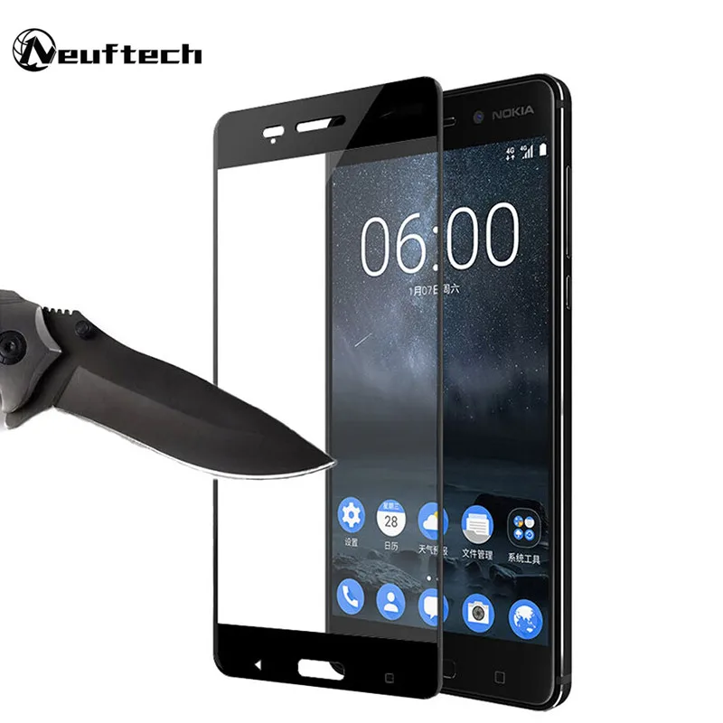 Full Cover Tempered Glass screen protector For Nokia 7 Plus 8 5 3 protective film on nokia toughened glass 2.5D | Мобильные телефоны