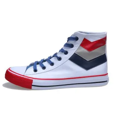 Classic Mens Casual High Top Vulcanize Shoes Cool Male Breathable Flat Canvas Skateboarding Shoes Men Boys High Top Sneakers 1