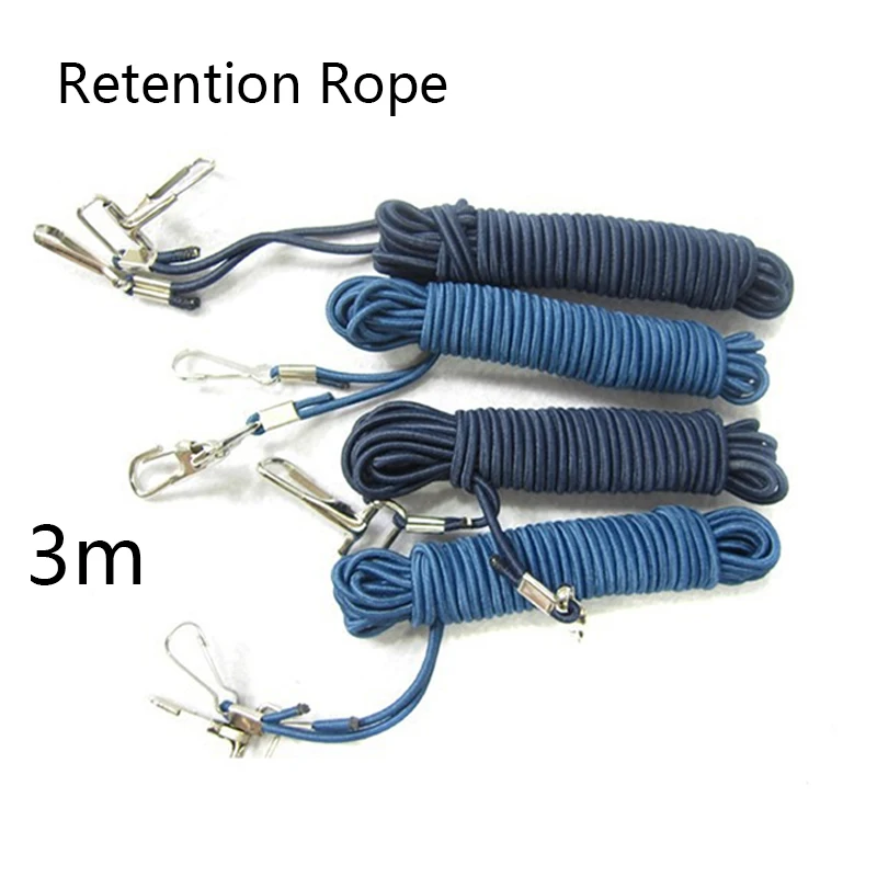 3m Fishing rod retaining rope elastic rubber rope line fishing tackle