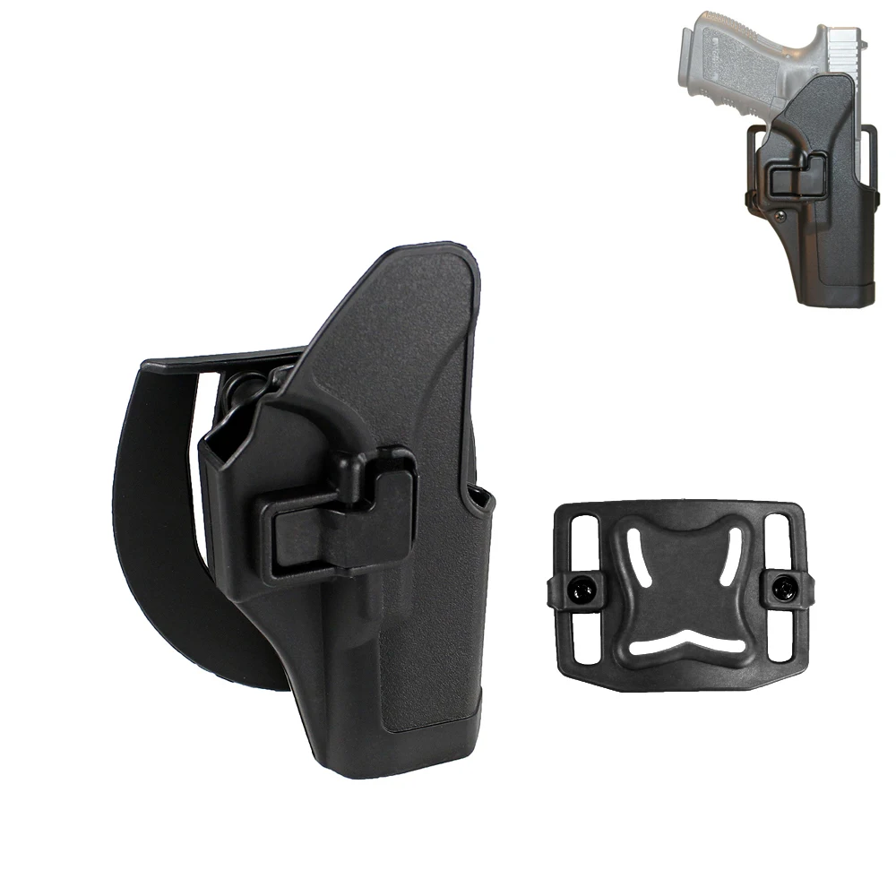 

Tactical CQC Gun Holster Pouch Right Hand Paddle Pistol Holster for Glock 17 19 22 23 31 32