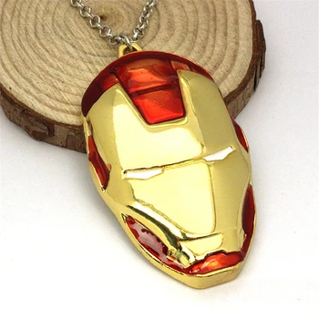 

Anime Iron Man Necklace Marvel Avengers Ironman Cosplay Necklaces Pendants Accessories Souvenirs Figure Toys Doll Gift