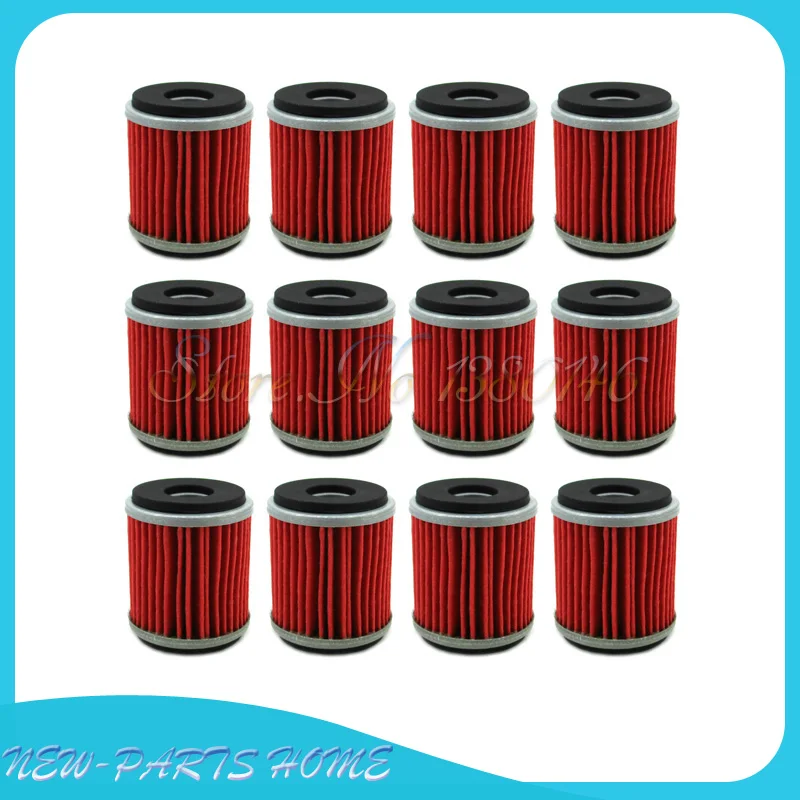 12x Oil Filter For Yamaha WR250 WR450F YFZ450 YFZ450R YFZ450 YZ250