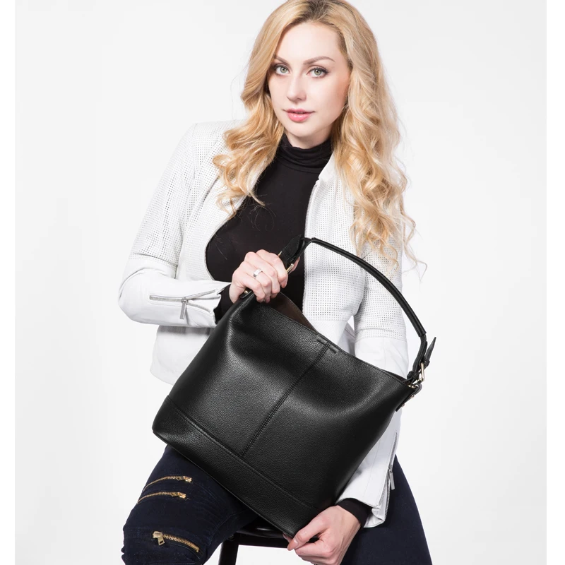 REALER сумка-мешок дамы Натуральная кожа сумка для женщин сумки большой, сумка в руку, женские сумки на плечо, сумка через плечо сумка-тоут 2 шт./компл