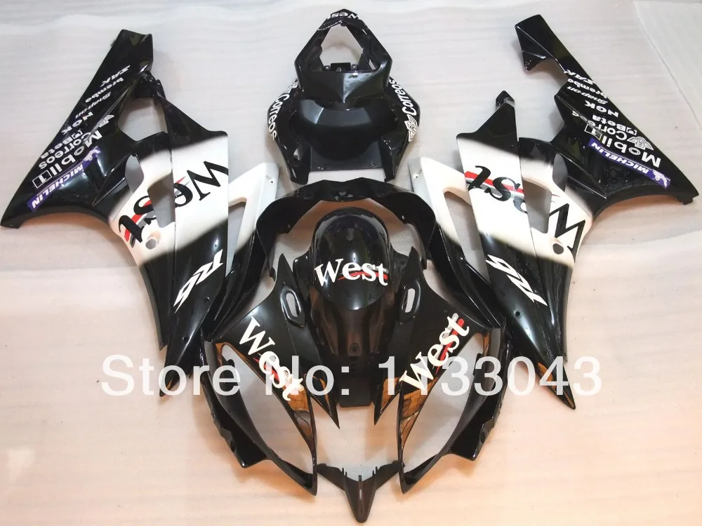 Injection mold WEST fairing kit for YAMAHA YZF R6 ABS YZF R6 06 07 YZF