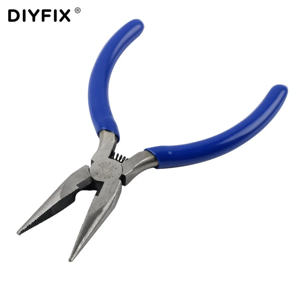 DIYFIX 5" Long Nose Cutting Clamping Pliers Multi purpose Electrical