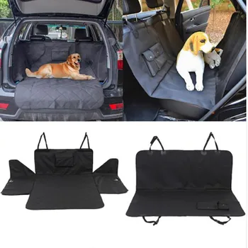 

Waterproof Trunk HJKL Mat Dog Pets Cargo Liner Cover Non Slip Car Trunk Protector Back Seat Cover Pockets for SUV Pet Barrier