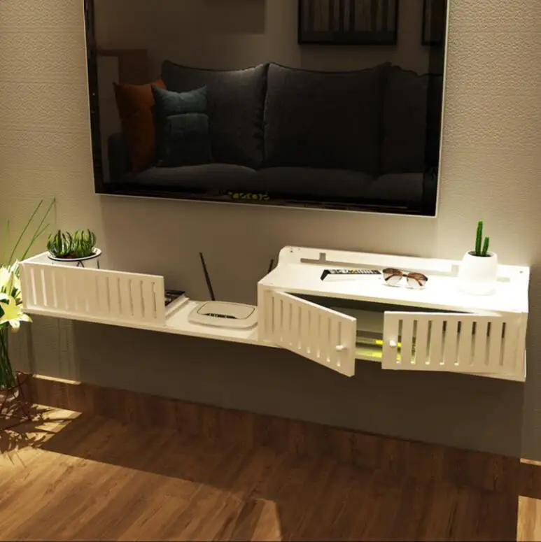 

Wall rack bedroom router storage box TV cabinet