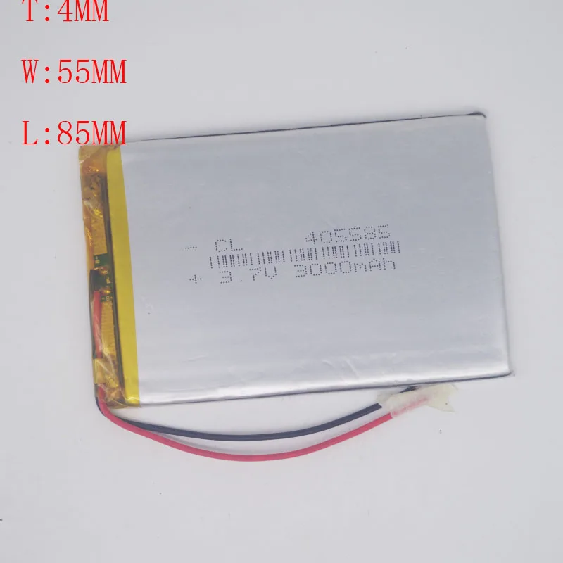 

3.7V Polymer Lithium Battery 405585 455585 MP4 MP5 GPS Mobile Power Flat Battery