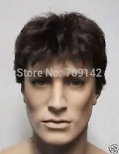 

free shipping****^^ short synthetic Hair men's wig male man's men good Kanekalon hair wigs fastdom deliver 26% discount 4.28
