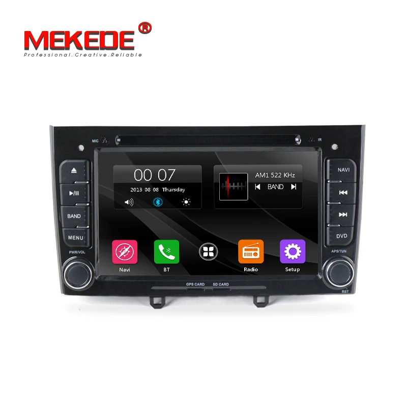 MEKEDE 7 дюймов HD экран автомобильный DVD стерео gps навигация для peugeot 408& 308 gps RDS 3g SWC Радио Стерео 1080P видео