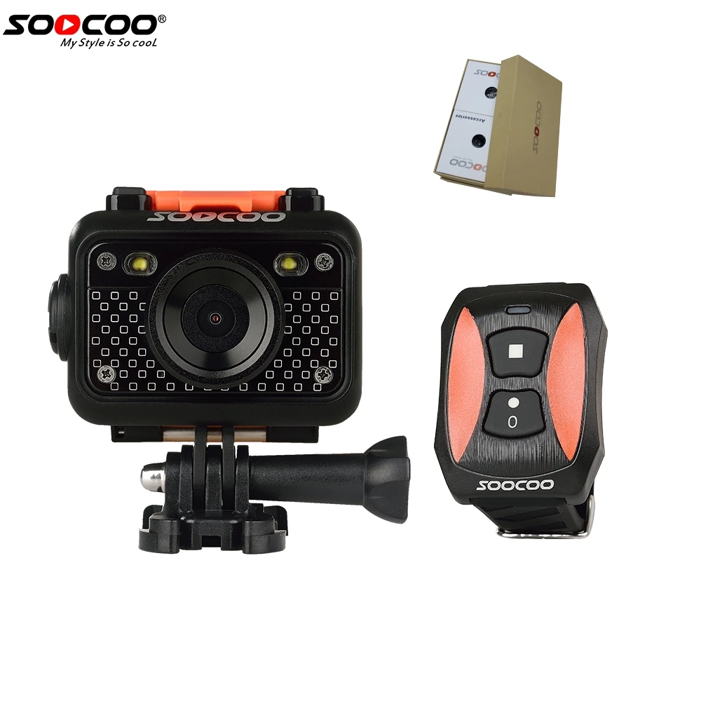 

SOOCOO S60/S60B Sports Action Camera 1080p 30M Waterproof Build-in WIFI with Watch Remote Control