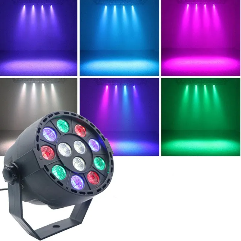 

LED Par 12 RGBW LED Stage Light With DMX512 for club disco DJ projector machine KTV Bar Wedding Party Decoration Stage Lighting