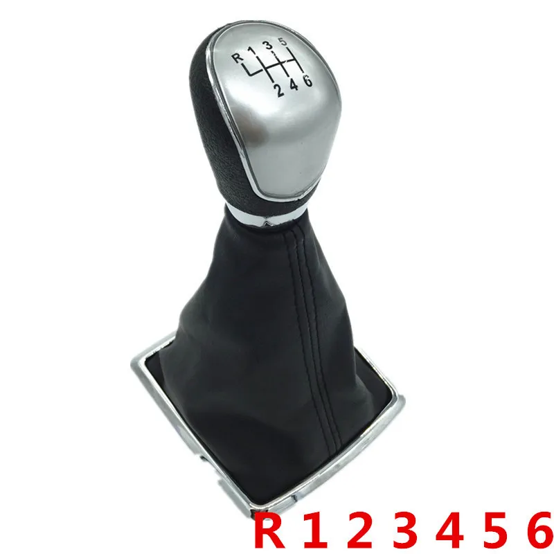 Ручка рычага переключения передач гетры для рукоять рычага крышки головки 5/6 скоростей аксессуары для автомобиля для Ford Focus 2 MK2 Fiesta Kuga - Название цвета: B0019