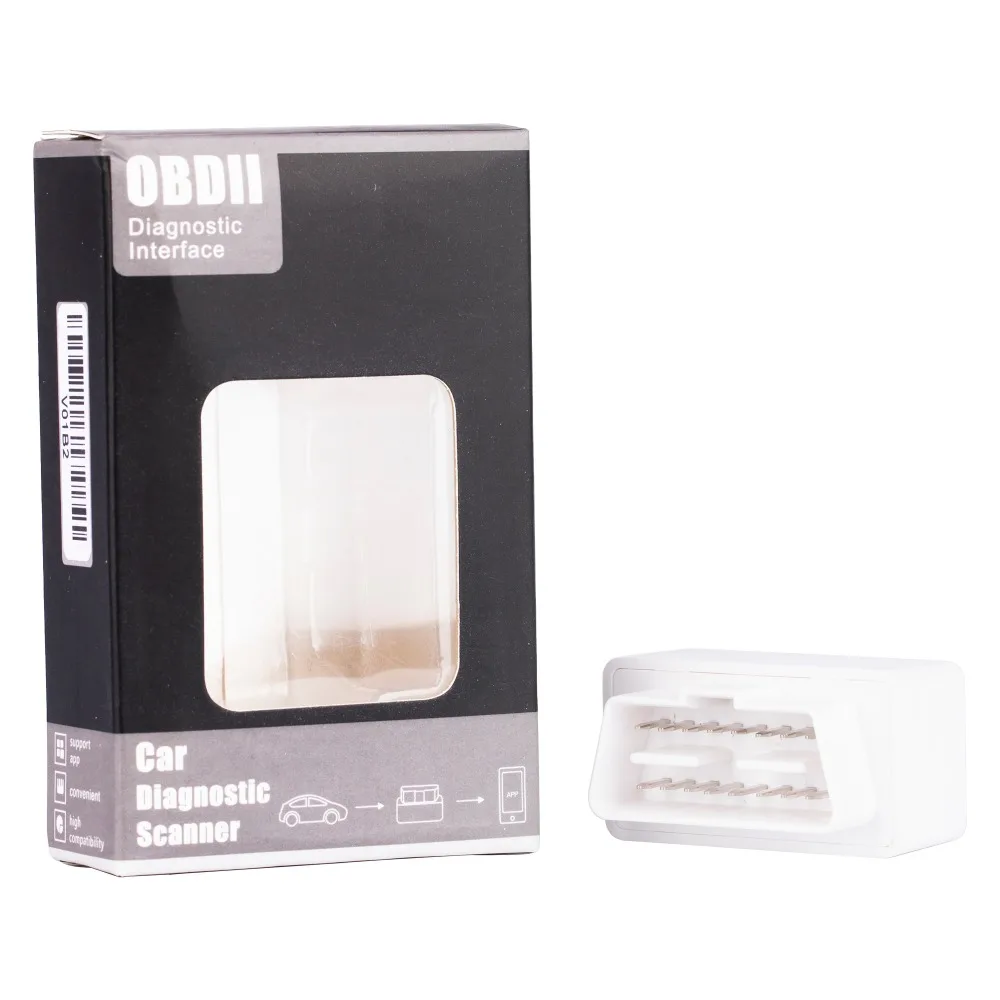 Работает на TORQUE для Android Code Reader Super mini ELM327 Bluetooth OBD II Can белый цвет 1 5 версия с