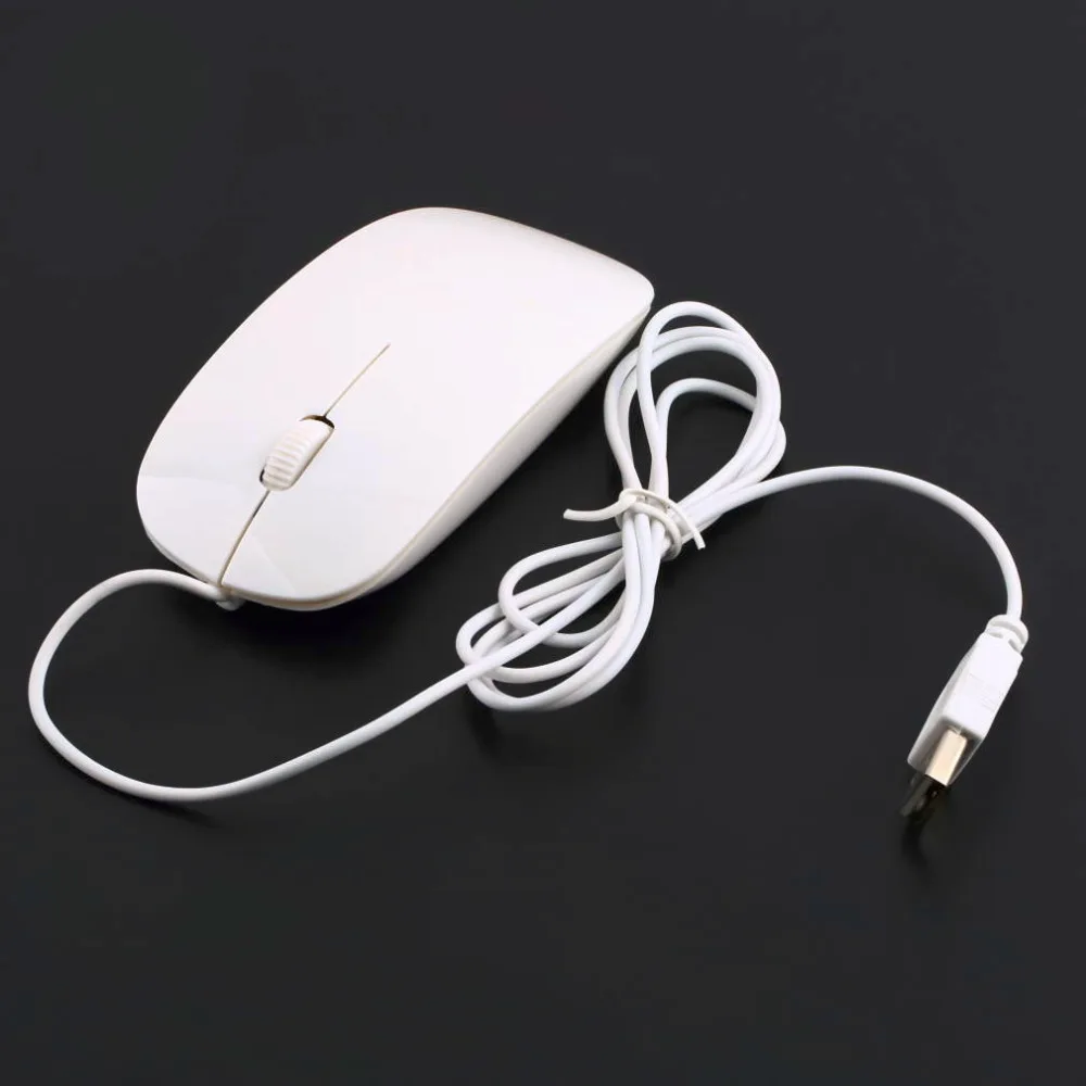 Buy White USB 1600DPI Wired Optical Mouse Mice 4 For