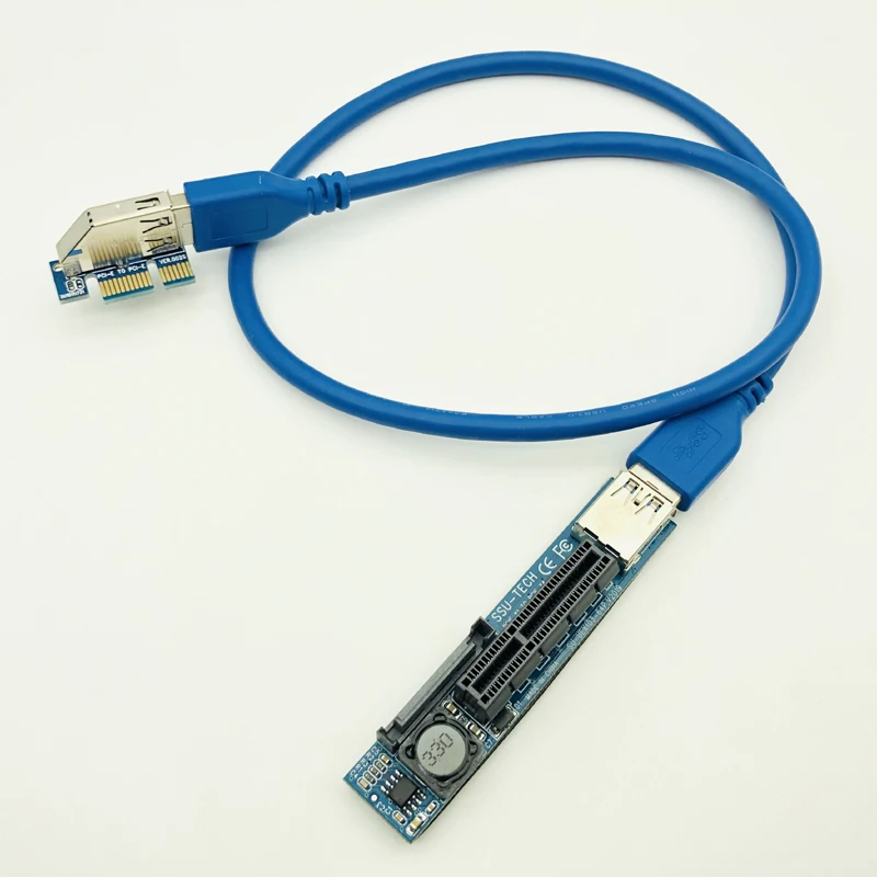 Адаптер PCI Express USB 3,0 Райзер удлинитель Кабель-соединитель PCI-E Компьютерные аксессуары настольных ПК карты стойка PCI E Riser для видеокарты