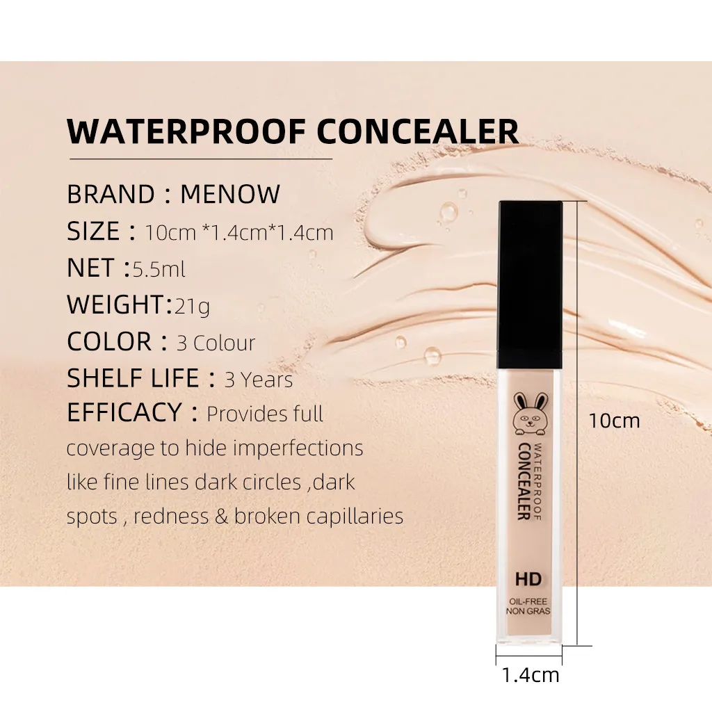 MENOW Concealer Women Face Tattoo Foundation Concealer To Cover Covering Repairing Waterproof Sweatproof Cosmetics Tools 19L0701