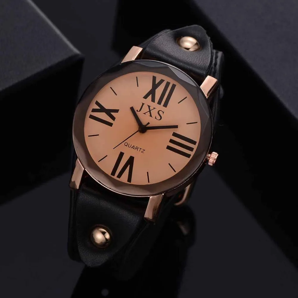 Высокое качество Reloj Mujer Часы женские римские Простые Модные Повседневные ретро кожаный ремешок Женские кварцевые наручные часы montre femme Q4