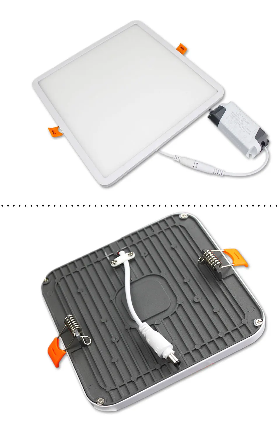 Narrow Frame Led Panel Downlight Dimmable 6w 12w 18w 24w Round Square Ultra Thin Led down light Cold /Warm White Indoor Lighting