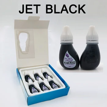 

6 Pcs/box Original USA Biotouch single use Pure Micropigment Permanent Makeup Tattoo Inks Eyebrow Eyeliner Lip Pigment Jet Black