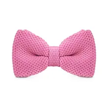 Шелк самостоятельно завязывать галстуки Вязаные Галстуки для Для мужчин Бизнес Нарядные Костюмы для свадьбы Твердые Светло-розовый Pajaritas Для мужчин s Bowties F-305