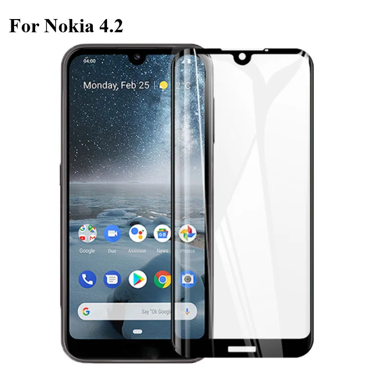 2 шт 9 H Полный протектор экрана для Nokia 4,2 полное покрытие защитная пленка TA-1157 TA-1150 TA-1133 TA-1149 TA-1152 TA-закаленное стекло