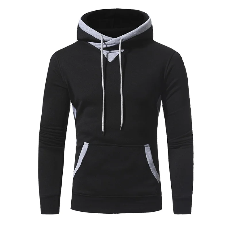 

2019 Autumn Winter Hoodies Men Sudaderas Hombre Hip Hop Mens Brand Hooded Patch Hoodie Sweatshirt Slim Mens Casual Pullover