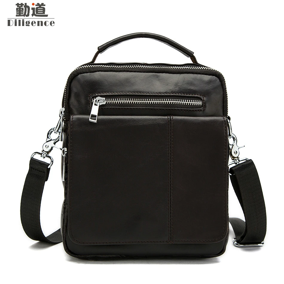 

Men Bags Cowhide Leather Small Men Bag Genuine Leather Crossbody Bags Men's Messenger Bag for Travel Mini Handbag