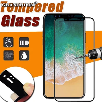 

50pcs 9H Full Cover 3D Curved Carbon Fiber Soft Edge Tempered Glass For iPhone 11 Pro Max XS XR X 8 7 6 6S Plus Screen Protector Film