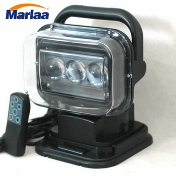 

Marlaa 1pcs 7" 60W Led Remote control Searchlight Spot LED Work searching Light for TRUCK SUV BOAT MARINE Remote control light