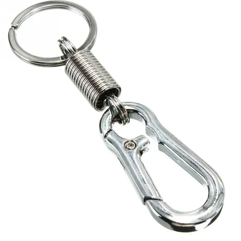 

Stainless Steel Gourd Buckle Key Chain Carabiner Waist Belt Clip Anti-lost Buckle Hanging Retractable Keyring High Quality #07