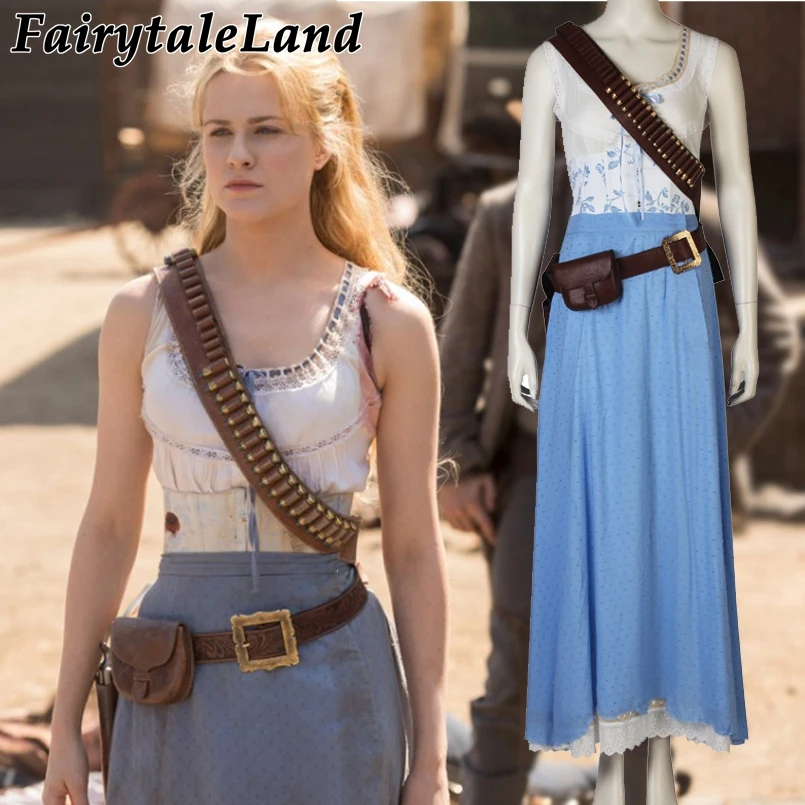Женский костюм для косплея Westworld dolors на Хэллоуин и день рождения|Костюмы из