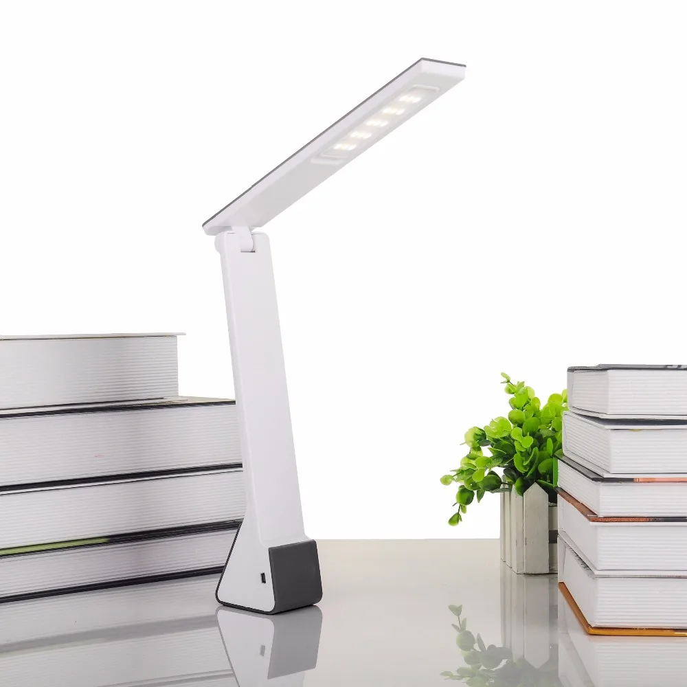 

RYHAM LED Touch On/off Switch Desk Lamp  Rechargeable Student Study Reading Foldable Rechargeable Led Table Lamps Lights  U12B