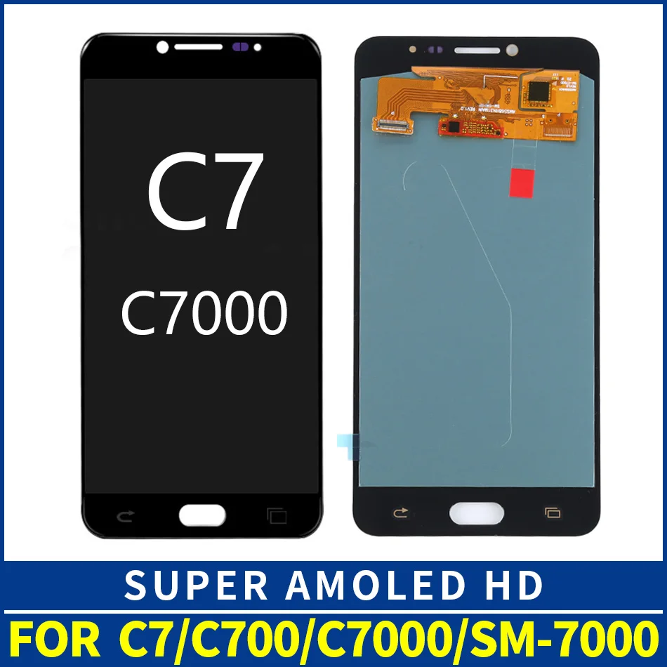 

OEM AMOLED Replacement Phone LCD For Samsung Galaxy C7 C7000 SM-C7000 Display Touch Screen Digitizer Assembly White/Black/Gold