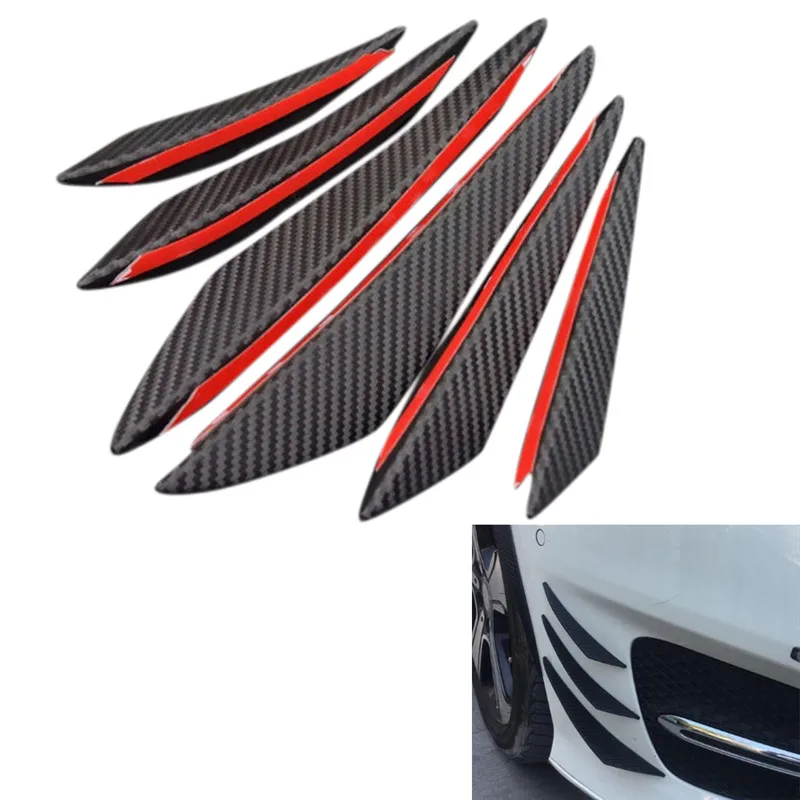 100/" Carbon Fiber Paint Front Bumper skirt Lip Spoiler Splitter Protector New LF