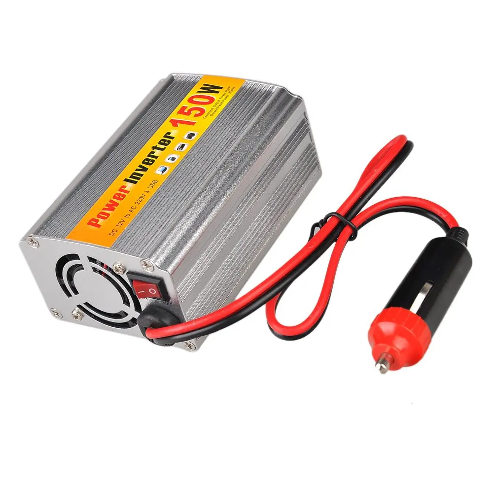 

150W DC 12V to AC 220V Car Power Inverter with USB connector voltage transformers Inverters car automobile motor vehicle