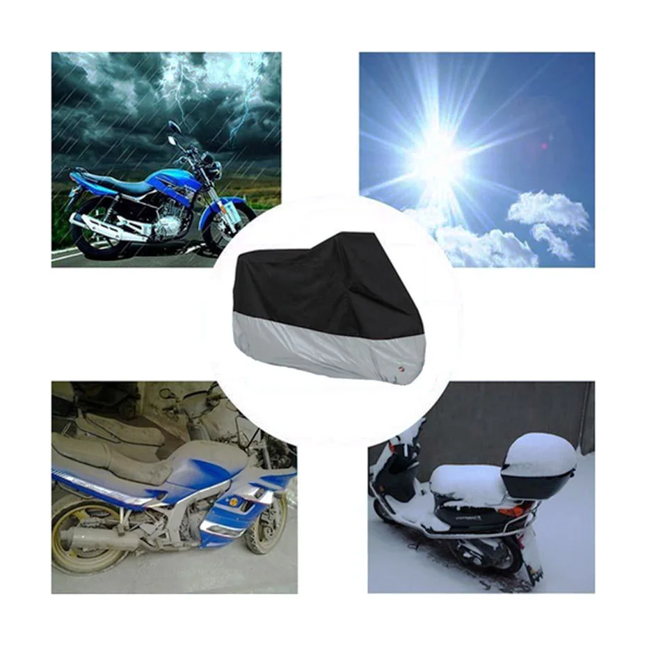 VORCOOL Motorcycle Cover Bike All Season Waterproof Dustproof UV Block Protective ATV Scooter Dustproof Waterproof Sun Ice Snow (2)