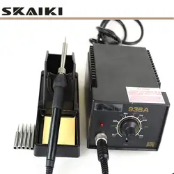 Skaiki 936A регулировка температуры большая мощность антистатический телефон ремонт компьютера Бессвинцовая паяльная станция с 5 шт