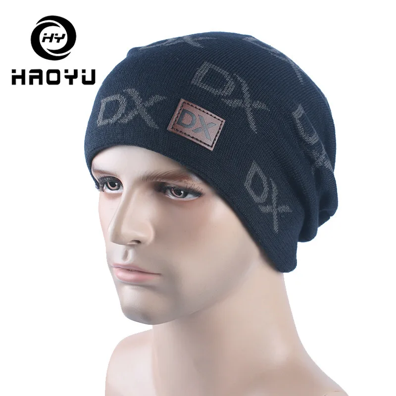 모자 겨울 브랜드 공 비니 모자 니트 모자 skullies 구멍 모자 겨울 모자 양모 남여 캐주얼 편지 따뜻한 축제 hy 유지