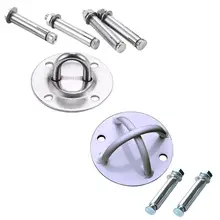 Крепежный кронштейн из нержавеющей стали для гамака воздушная Йога Кольца Подвески петли Материал Йога Песочник качели крепления хрустальная лампа с подвесом