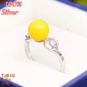 

925 Sterling Silver Adjustable Blank Ring Base Fit Dia 6 7 8 9 mm Glass Cabochons Cameo Settings Tray Diy Jewelry Making Ring