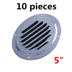 5 "Круглый louvre Air Vent вентиляция вентилятор решетка крышки s.s морской 10 шт