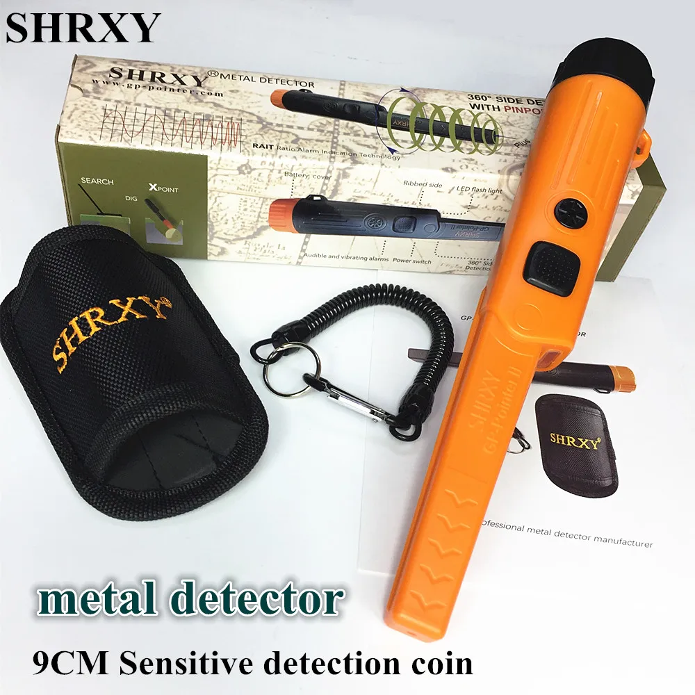 Shrxy металлодетектор Pointer Pro фиксирующий GP-pointerII водонепроницаемый статический три переносных детектора металла с браслетом