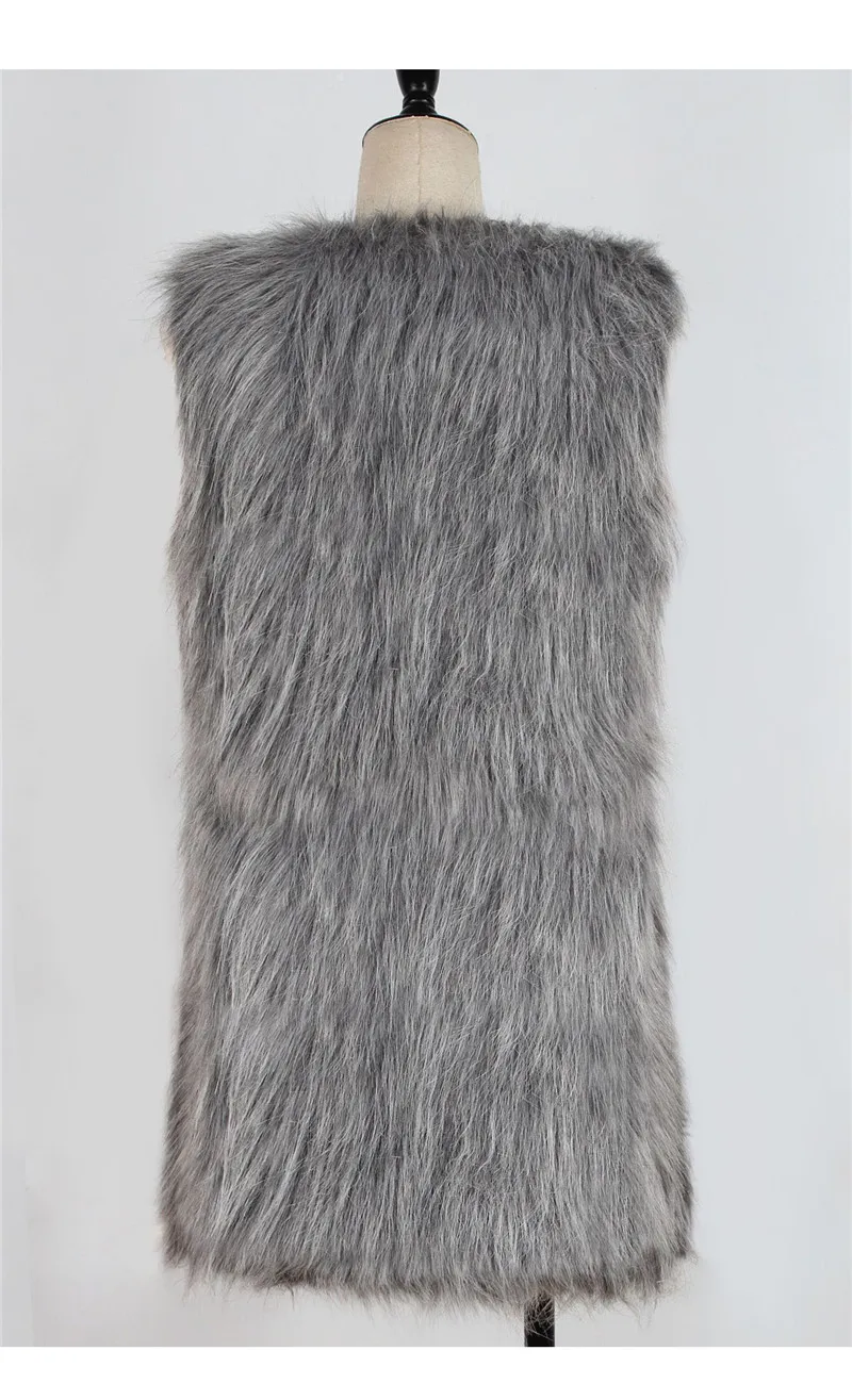 Women's autumn and winter new imitation fur sleeveless shirt vest European and American fashion fashion explosion models women's vest wild (6)